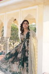 KA 1086 Russian Silk Embroidery Alia Cut Gown Dupatta Wholesalers In Delhi 